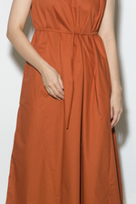 Load image into Gallery viewer, V Tent Dress in Terracotta