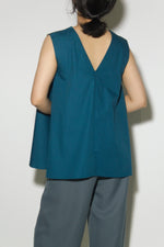 Load image into Gallery viewer, A-Line Pocket Top in Teal Blue