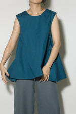 Load image into Gallery viewer, A-Line Pocket Top in Teal Blue