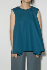 Load image into Gallery viewer, A-Line Pocket Top in Teal Blue