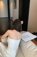 Load image into Gallery viewer, Keyhole Gathered Satin Gown in Champagne