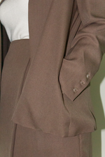 Load image into Gallery viewer, Japanese Twill Tailored Blazer in Brown