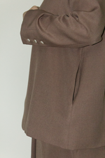 Load image into Gallery viewer, Japanese Twill Tailored Blazer in Brown