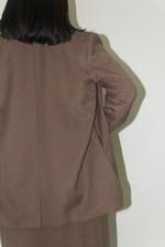 Load image into Gallery viewer, Japanese Twill Tailored Blazer in Brown