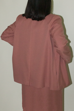 Load image into Gallery viewer, Japanese Twill Tailored Blazer in Coral