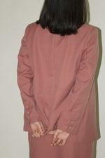 Load image into Gallery viewer, Japanese Twill Tailored Blazer in Coral