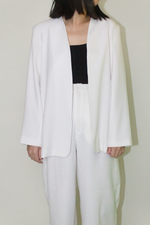Load image into Gallery viewer, Japanese Twill Tailored Blazer in White