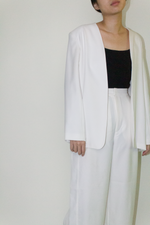 Load image into Gallery viewer, Japanese Twill Tailored Blazer in White