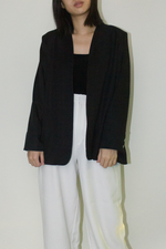 Load image into Gallery viewer, Japanese Twill Tailored Blazer in Black
