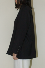 Load image into Gallery viewer, Japanese Twill Tailored Blazer in Black