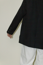 Load image into Gallery viewer, Japanese Twill Tailored Blazer in Black