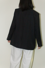 Load image into Gallery viewer, Japanese Twill Tailored Blazer in Black