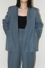 Load image into Gallery viewer, Japanese Twill Tailored Blazer in Blue