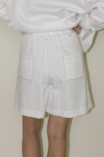 Load image into Gallery viewer, Cotton Denim Shorts in White