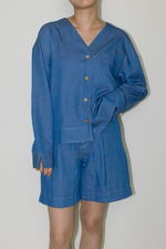 Load image into Gallery viewer, Cotton Denim Jacket in Blue