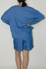 Load image into Gallery viewer, Cotton Denim Jacket in Blue
