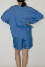 Load image into Gallery viewer, Cotton Denim Jacket in Blue