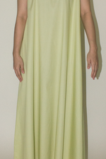 Load image into Gallery viewer, Back Lapel Maxi Dress in Green