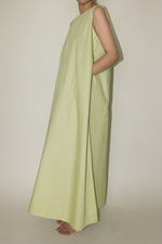 Load image into Gallery viewer, Back Lapel Maxi Dress in Green