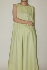 Load image into Gallery viewer, Back Lapel Maxi Dress in Green
