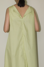 Load image into Gallery viewer, Back Lapel Maxi Dress in Green