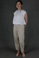 Load image into Gallery viewer, Ruched Neck Top in White