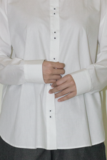 Load image into Gallery viewer, Cotton Long Sleeve Shirt in White