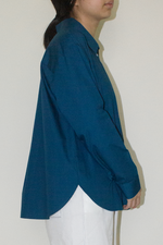 Load image into Gallery viewer, Cotton Long Sleeve Shirt in Blue
