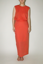 Load image into Gallery viewer, Top + Skirt Set in Orange
