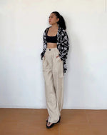 Load image into Gallery viewer, Garden Floral Kimono Cardigan in Black