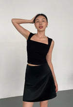 Load image into Gallery viewer, Square Neck Stretch Top in Black
