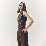 Load image into Gallery viewer, Jett Suede Tailored Pants in Brown