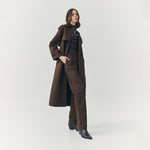 Load image into Gallery viewer, Jett Suede Tailored Pants in Brown