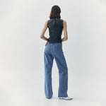 Load image into Gallery viewer, Juno Faux Leather Tank in Black