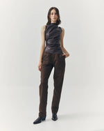 Load image into Gallery viewer, Juno Faux Leather Tank in Brown