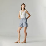 Load image into Gallery viewer, Lena Ribbon Top in White