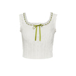 Load image into Gallery viewer, Lena Ribbon Top in White
