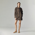 Load image into Gallery viewer, Livia Leopard Outerwear in Brown