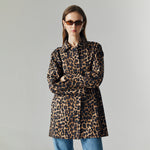 Load image into Gallery viewer, Livia Leopard Outerwear in Brown