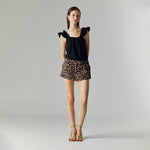 Load image into Gallery viewer, Livia Leopard Shorts in Brown