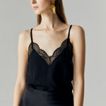 Load image into Gallery viewer, Luna Lace Camisole in Black