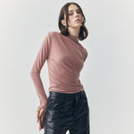 Load image into Gallery viewer, Mira Long Sleeve Top in Peach Pink