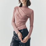 Load image into Gallery viewer, Mira Long Sleeve Top in Peach Pink