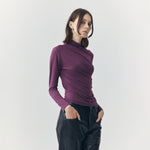 Load image into Gallery viewer, Mira Long Sleeve Top in Plum Purple