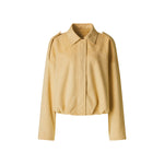 Load image into Gallery viewer, Qiana Suede Jacket in Beige