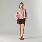 Load image into Gallery viewer, Qiana Suede Jacket in Blush