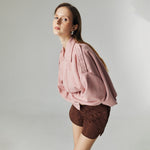 Load image into Gallery viewer, Qiana Suede Jacket in Blush