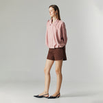 Load image into Gallery viewer, Qiana Suede Jacket in Blush