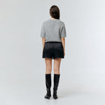 Load image into Gallery viewer, Rosalie Lace Satin Shorts in Black