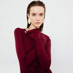 Load image into Gallery viewer, Serena Bodycon Maxi Dress in Maroon